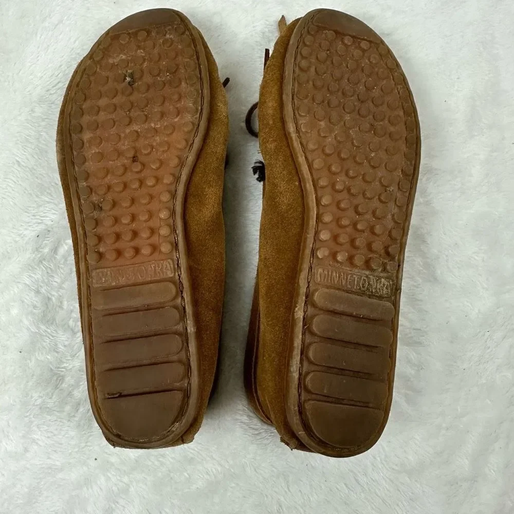 Minnetonka brown suede